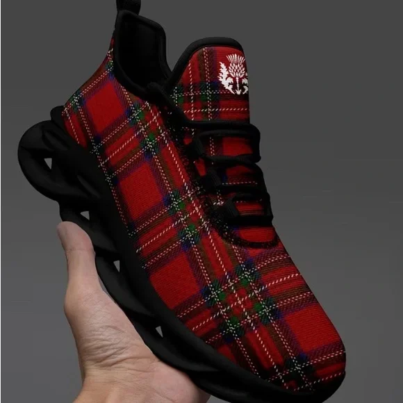 Scottish Tartan Running Shoes - Picture 5 of 8